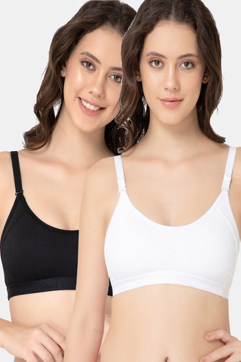 Buy Lady Lyka Modal Sports Bra (Pack of 2) - Multicolor